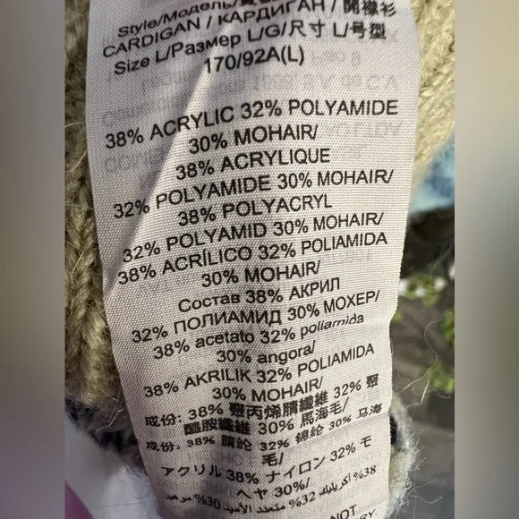 Tory Burch Brushed Plaid Cardigan - Picture 8 of 9